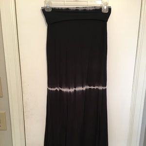 Tie die maxi skirt